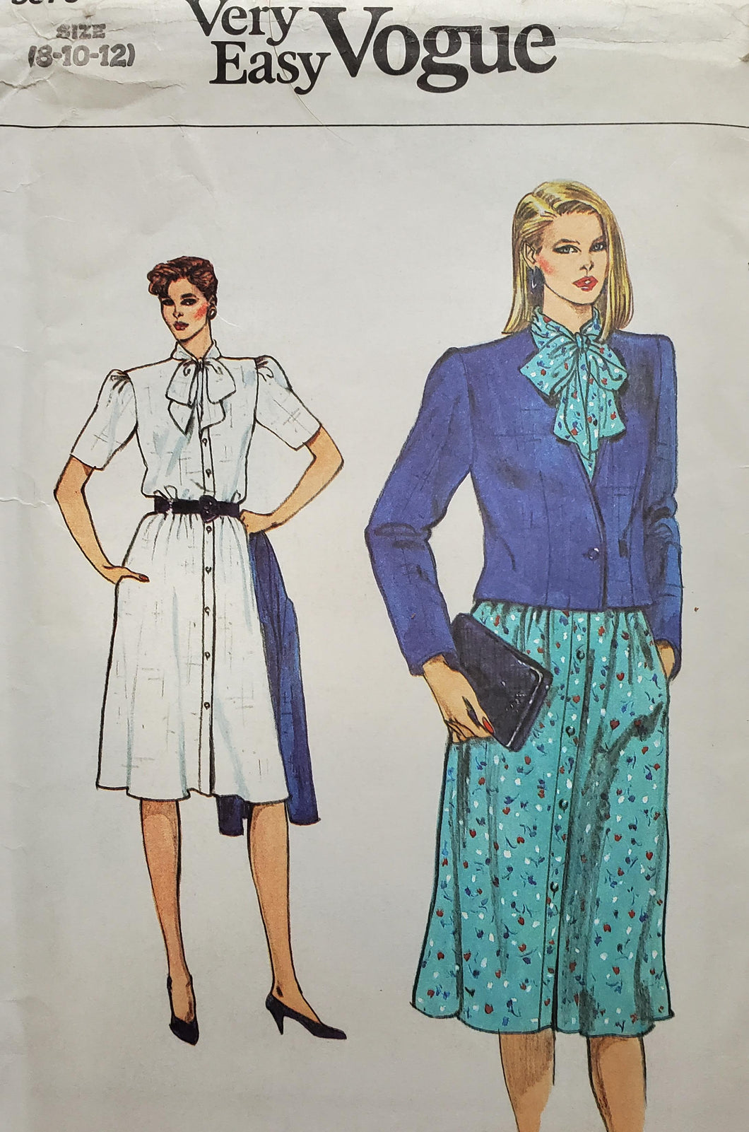 Vogue 8570, Very Easy, Misses Dress and Jacket, UNCUT