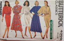 Load image into Gallery viewer, Butterick 4305 UNCUT, UNUSED Classics, Fast &amp; Easy, Skirt and Blouse, Size 18-20-22
