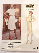 Load image into Gallery viewer, Vogue Pattern 2640, American Designer Albert Nipon, Dress Size 10, Vintage and Very Rare
