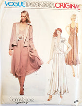 Load image into Gallery viewer, Vintage Vogue Pattern 2026, UNCUT, Designer Original Gianni Versace, Misses Jacket, Skirt and Top
