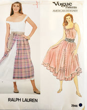 Load image into Gallery viewer, Vogue Pattern 2946, Designr Ralph Lauren, Skirt, Petticoat, and Camisole, Vintage and Rare

