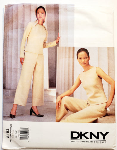 Vogue 2483 UNCUT, Pants, Top, Jacket Size 8-10-12