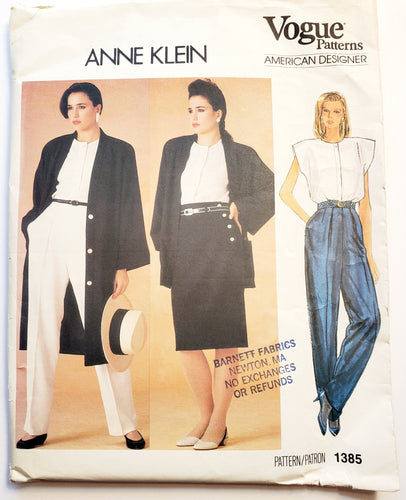 Vogue 1385 UNCUT, Coat, Jacket, Pants, and Blousee