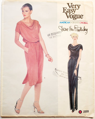 Vogue 2333 UNCUT Dress