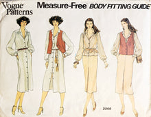 Load image into Gallery viewer, Vogue pattern 2098 body fitting guide
