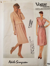 Load image into Gallery viewer, Vogue Pattern 2920, UNCUT, American Designer Adele Simpson, Dress Size 6, Rare 
