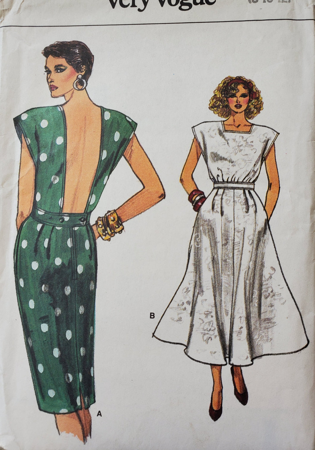 Vogue 9605 UNCUT Women's Dress Size 8-10-12, Vintage