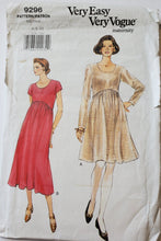 Load image into Gallery viewer, Vogue 9296 UNCUT Women&#39;s Maternity Dress size 6-8-10 Vintage
