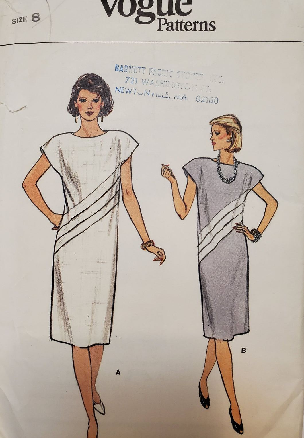 Vintage Vogue 8674, UNCUT, Misses Dress