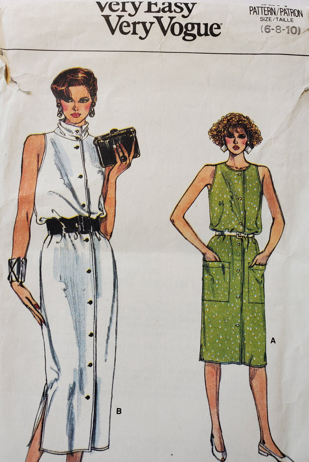 Vogue Pattern 9277, UNCUT, Dress Size 6-8-10, Vintage & Rare