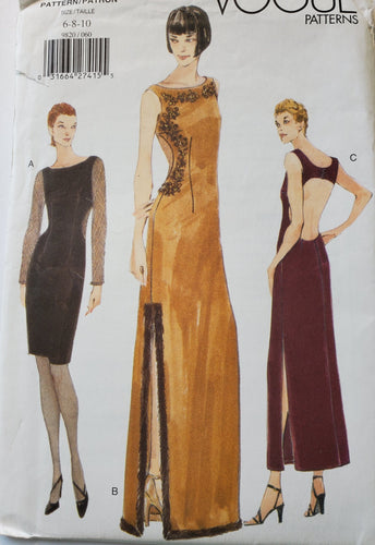 Vogue Pattern 9820, UNCUT, Dress Size 6-8-10, Vintage, Very Rare