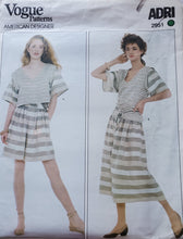 Load image into Gallery viewer, Vogue 2951, UNCUT, American Designer ADRI, Skirt and Top Size 8, Vintage
