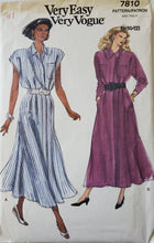 Load image into Gallery viewer, Vogue Pattern 7810 Very Easy, UNCUT, Dress Size 8-10-12, Vintage
