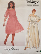 Load image into Gallery viewer, Vogue Pattern 2983, UNCUT, Vogue American Designer Jerry Silverman Vogue Dress Size 12-14-16, Vintage
