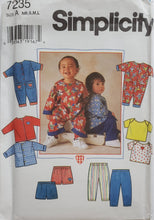 Load image into Gallery viewer, Simplicity 7231 UNCUT, Babies Jacket, Romper, Shorts, Pants and T-Shirt, Sizes NB-S-M-L, Vintage &amp; Rare
