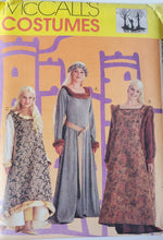 Load image into Gallery viewer, McCall&#39;s 8826 UNCUT, Women&#39;s and Girl&#39;s Medieval Costumes, Sizes 8-10-12, Vintage
