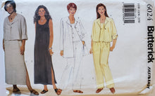 Load image into Gallery viewer, Vintage Butterick Pattern 6024, UNCUT, Misses Jacket, Dress, Top, Pants, Size Women&#39;s 16W-18W-20W
