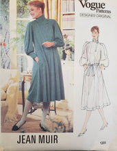 Load image into Gallery viewer, Vintage Vogue Pattern 1201, UNCUT, Designer Jean Muir, Misses Dress Size 12, Rare 
