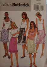 Load image into Gallery viewer, Butterick Pattern 4076, UNCUT, Misses Skirts, Sizes 18-20-22
