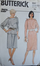 Load image into Gallery viewer, Butterick Pattern 6541, UNCUT, Misses Dresses Size 16
