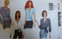 Load image into Gallery viewer, Vintage Butterick Pattern 6768, UNCUT, Misses Blouses Size 18-20-22
