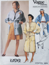 Load image into Gallery viewer, Vintage Vogue Pattern 1574, UNCUT, Designer Original Kasper, Dresses, Pants, Jackets, Shorts, Misses Size 10
