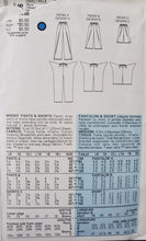 Load image into Gallery viewer, Vintage Vogue Pattern 9590, UNCUT, Very Easy Pants and Shorts, Misses Sizes 8-10-12
