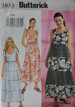 Load image into Gallery viewer, Butterick 3833 Pattern Boho Sundress L-XL
