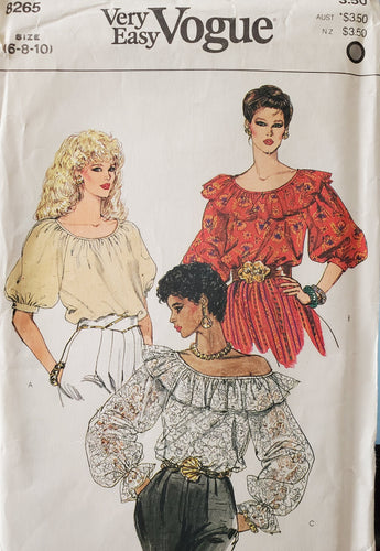 Vogue Pattern 8265  Blouses