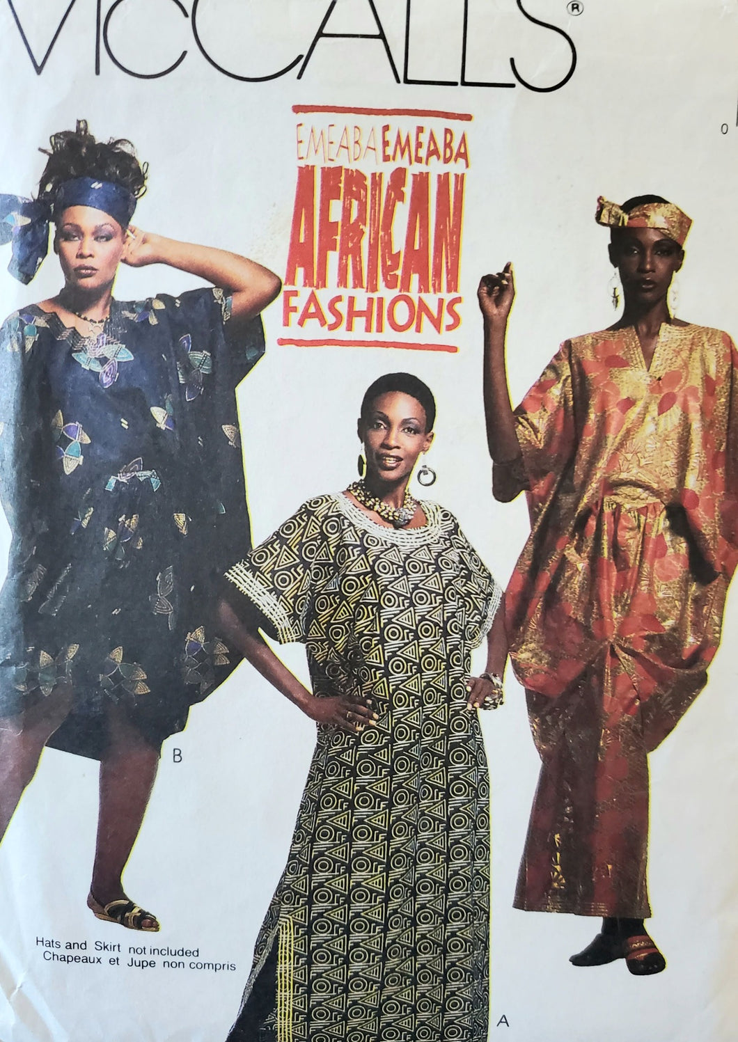 McCalls 6861 Misses Authentic African EMEABA Fashions Caftans and Tunics