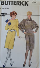 Load image into Gallery viewer, Vintage Butterick 4700 Cowl Neck Dress, ALL Sizes, Extremely Rare
