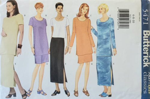 Butterick 5471 Classic Wardrobe Pieces, sizes 6-8-10