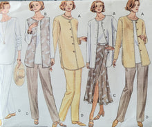 Load image into Gallery viewer, Butterick 3322 Pants, Tunic, Jacket, Skirt, Top, Pants, Misses/Misses Petite, Size 6-8-10-12, Rare
