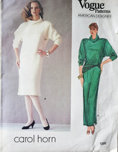 Load image into Gallery viewer, Vintage Vogue Pattern 1205, UNCUT, Designer Carol Horn, Misses Dress, Size 8
