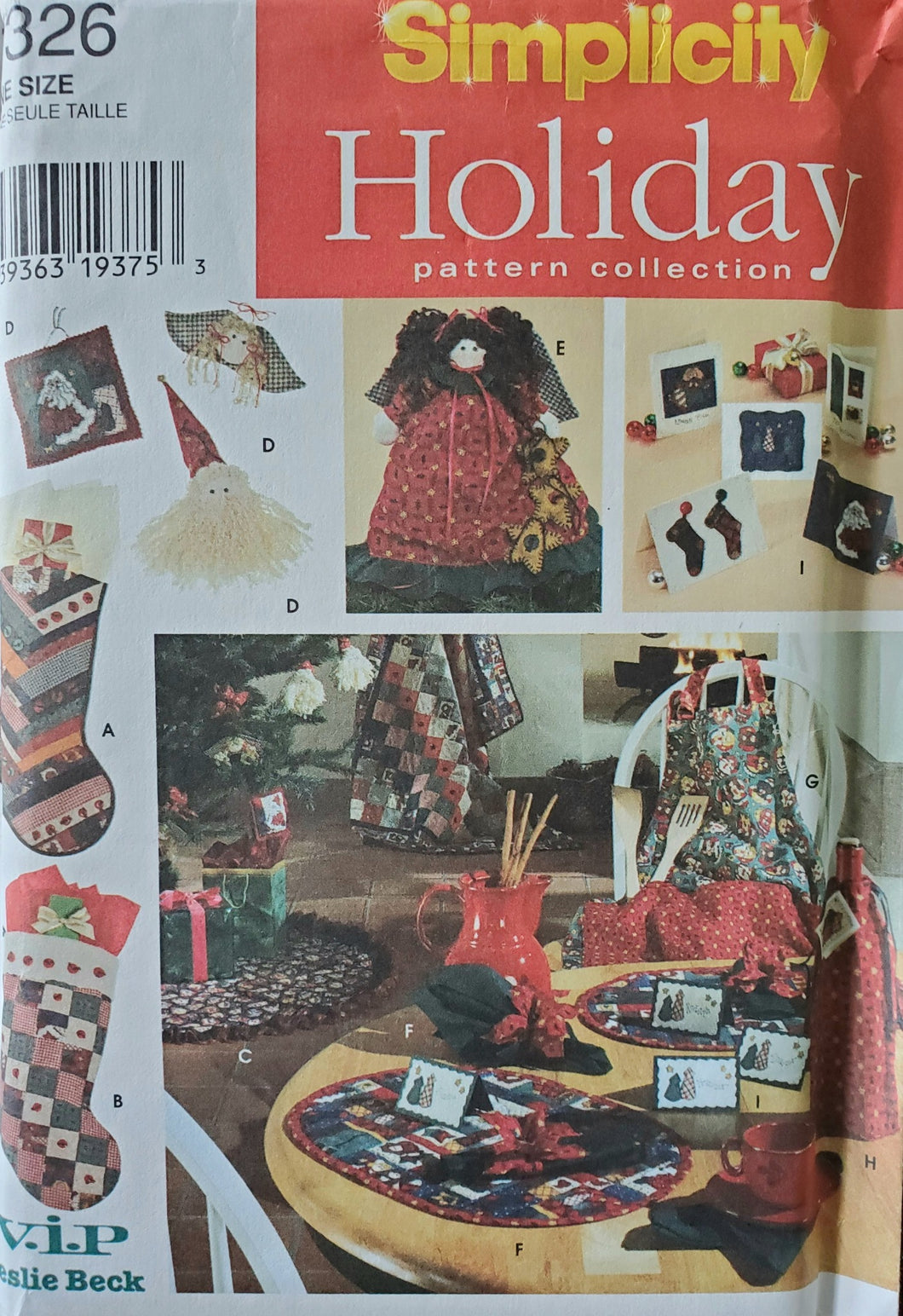 Vintage Simplicity 7326, UNCUT, Holiday Accessories