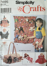 Load image into Gallery viewer, Vintage Simplicity 7695, UNCUT, Clothing &amp; Accessories for 9&quot; Bean Bag Animals
