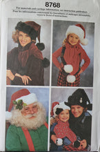 Load image into Gallery viewer, Vintage Simplicity 8768, UNCUT, Holiday Hats
