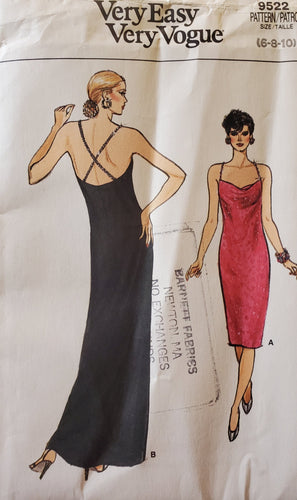 V1919 | Misses' Full Length Dress with Belt by Badgley Mischka | Vogue  Patterns