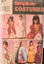 Load image into Gallery viewer, Vintage Simplicity 9089 UNCUT, Girl&#39;s Princess Costumes, Sizes 2-3-4-5-6
