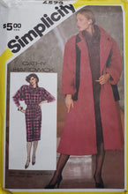 Load image into Gallery viewer, Simplicity 6572 UNCUT, Cathy Hardwick Dress and Coat, Misses Size 14
