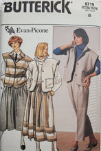 Load image into Gallery viewer, Butterick 6719 Vest, Pants and Skirt, Misses Size 8
