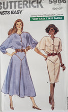 Load image into Gallery viewer, Vintage Butterick UNCUT 5986 Misses Skirt and Top Size 12-14-16
