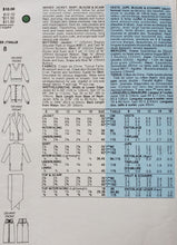 Load image into Gallery viewer, Vogue Pattern 1655, UNCUT, Designer Bill Blass, Skirt, Blouse, and Jacket, Misses Size 8 
