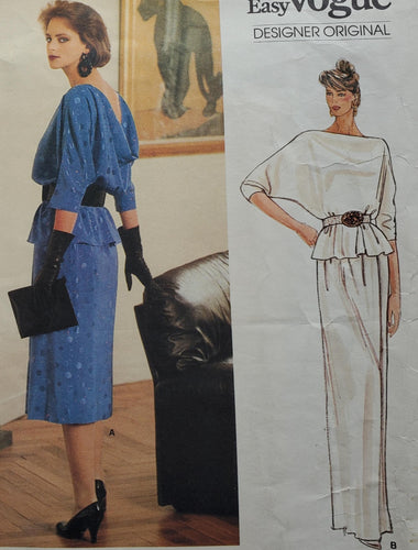 Vogue 1402 Bellville Sassoon Very Easy, Skirt and Top, Size 16