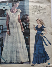 Load image into Gallery viewer, Vogue 1043 oscar de la renta dress with ruffles size 8
