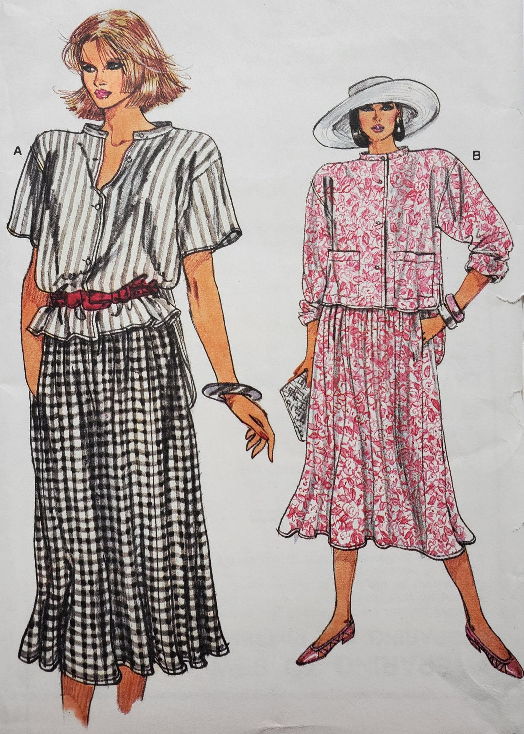 Vintage Vogue Pattern 9278, UNCUT, Very Easy, Skirt and Top