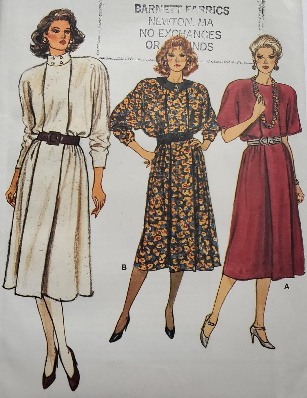 Vintage Vogue Pattern 9405, UNCUT, Vogue Misses Dress, Size 14-16-18