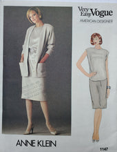 Load image into Gallery viewer, Vogue 1147 Anne Klein Skirt, Top and Jacket
