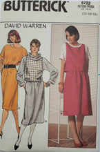 Load image into Gallery viewer, Butterick 6722 David Warren Dress, Cowl and Vest
