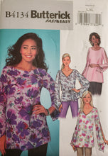 Load image into Gallery viewer, Butterick B4134 UNCUT, UNUSED Fast &amp; Easy - Misses Pullover Top and Belt, Size L-XL

